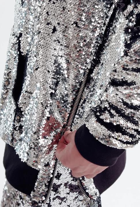 balmain sequin hoodie