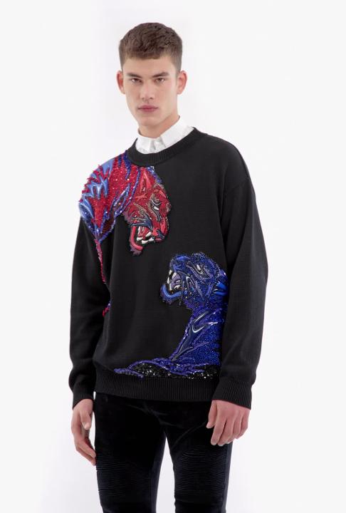 balmain tiger sweater